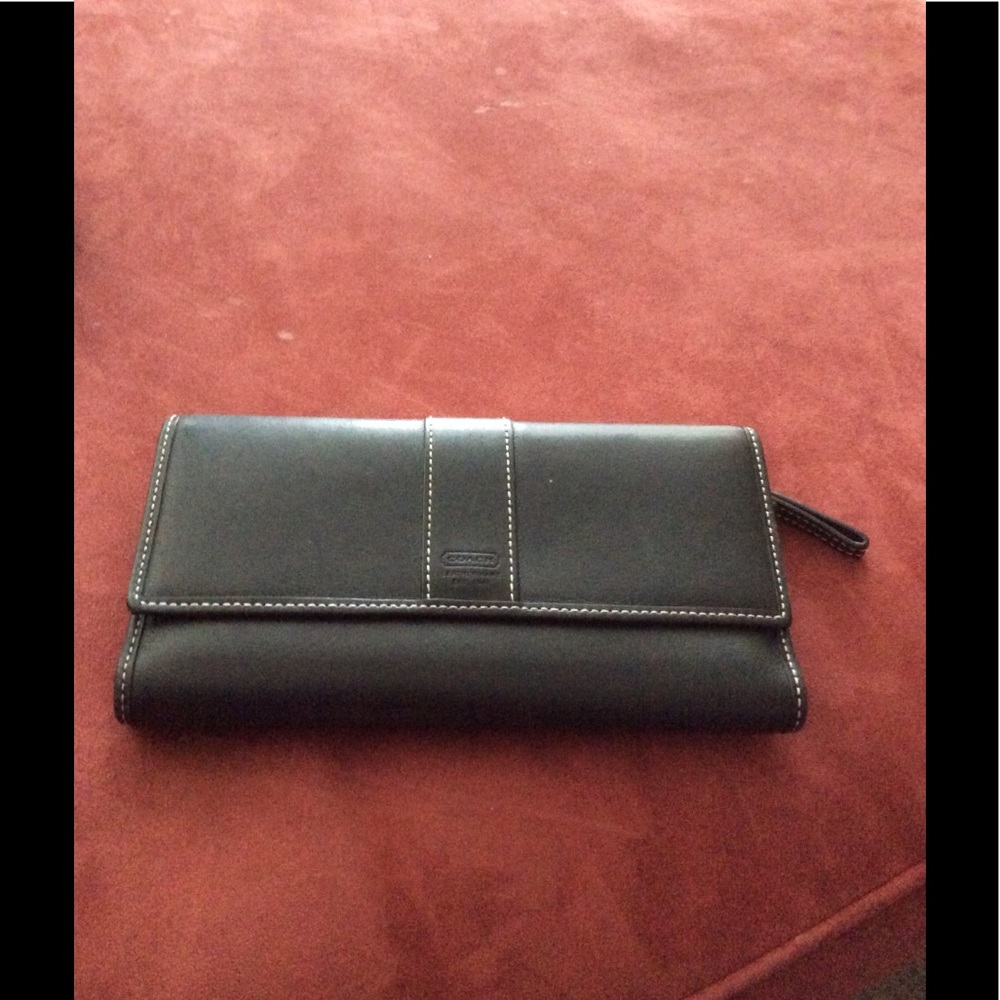 Coach checkbook wallet