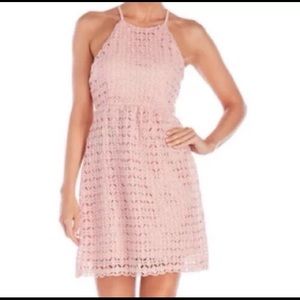 Romeo&Juliet Couture Dusty Pink Crochet Dress Sz L