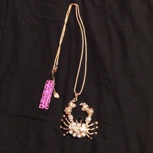 NWT Betsey Johnson crab 🦀 necklace NWT Betsey Johnson crab 🦀 necklace