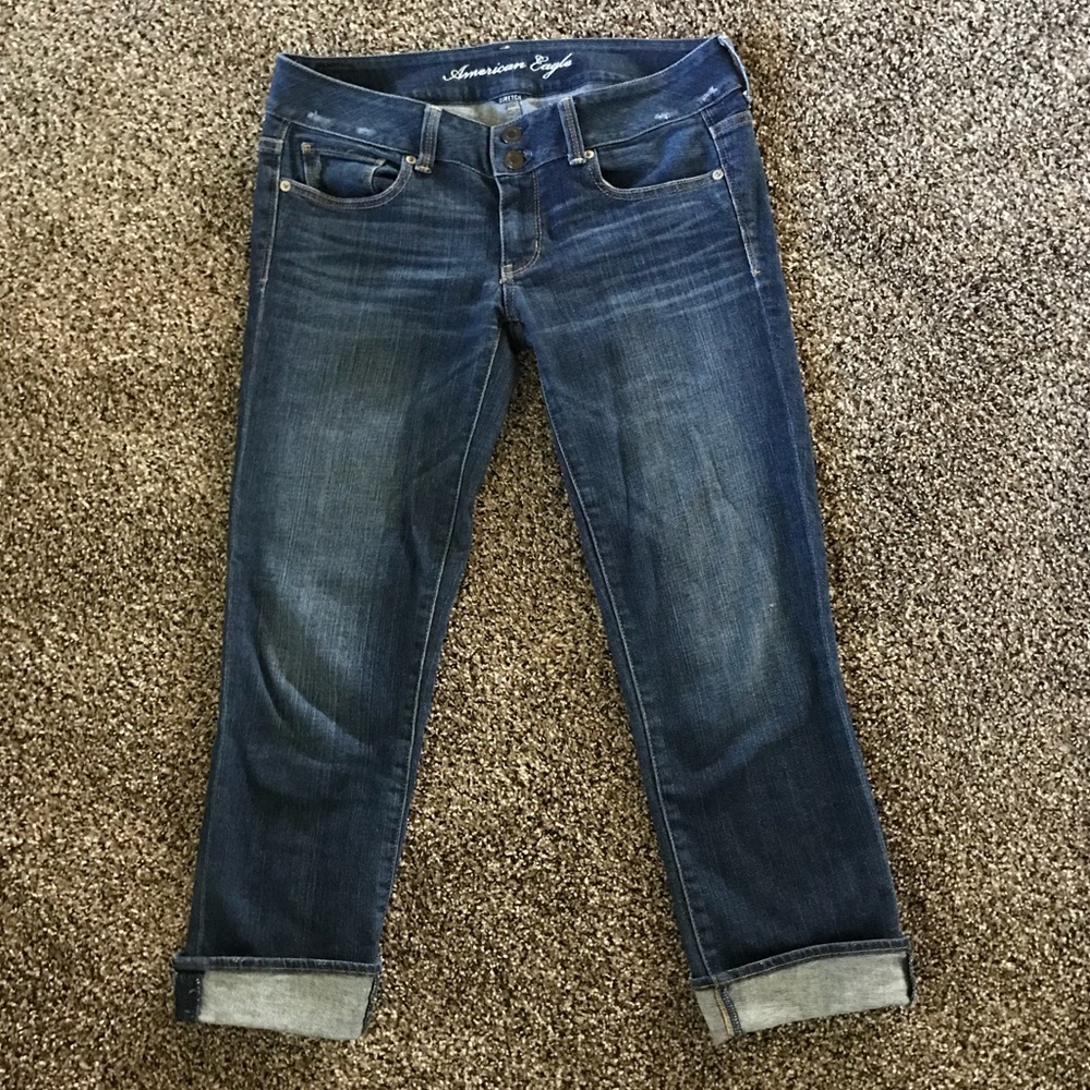 American Eagle crops capris Artist stretch size 6
