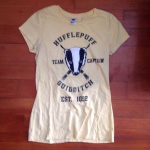 Hufflepuff HP Harry Potter Quidditch tee t-shirt
