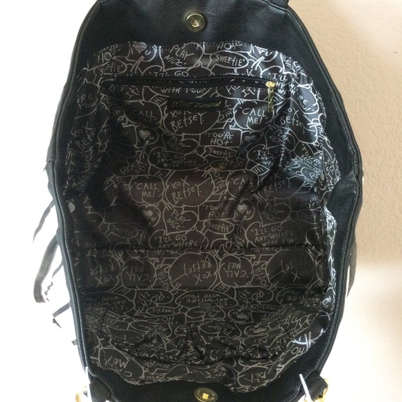 Betsey Johnson sleepy cat pouch tote - Picture 6 of 6