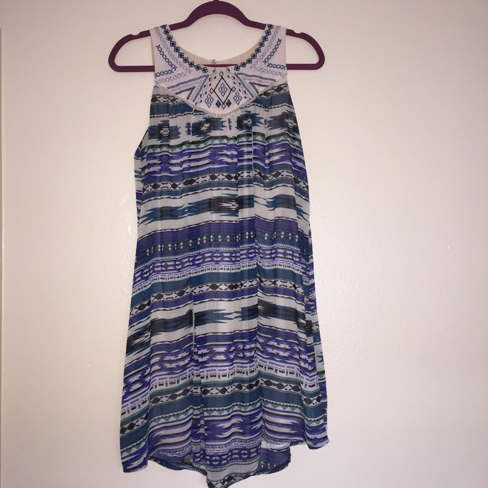 Aztec flowy dress