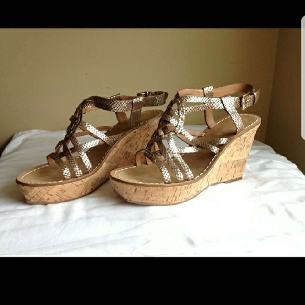 Gold Guess sandals