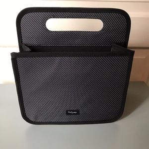 Double Duty Caddy in Black Twill Stripe-DEMO ONLY Double Duty Caddy in Black Twill Stripe-DEMO ONLY