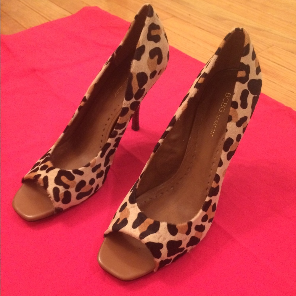 BCBGeneration Leopard Print Pumps