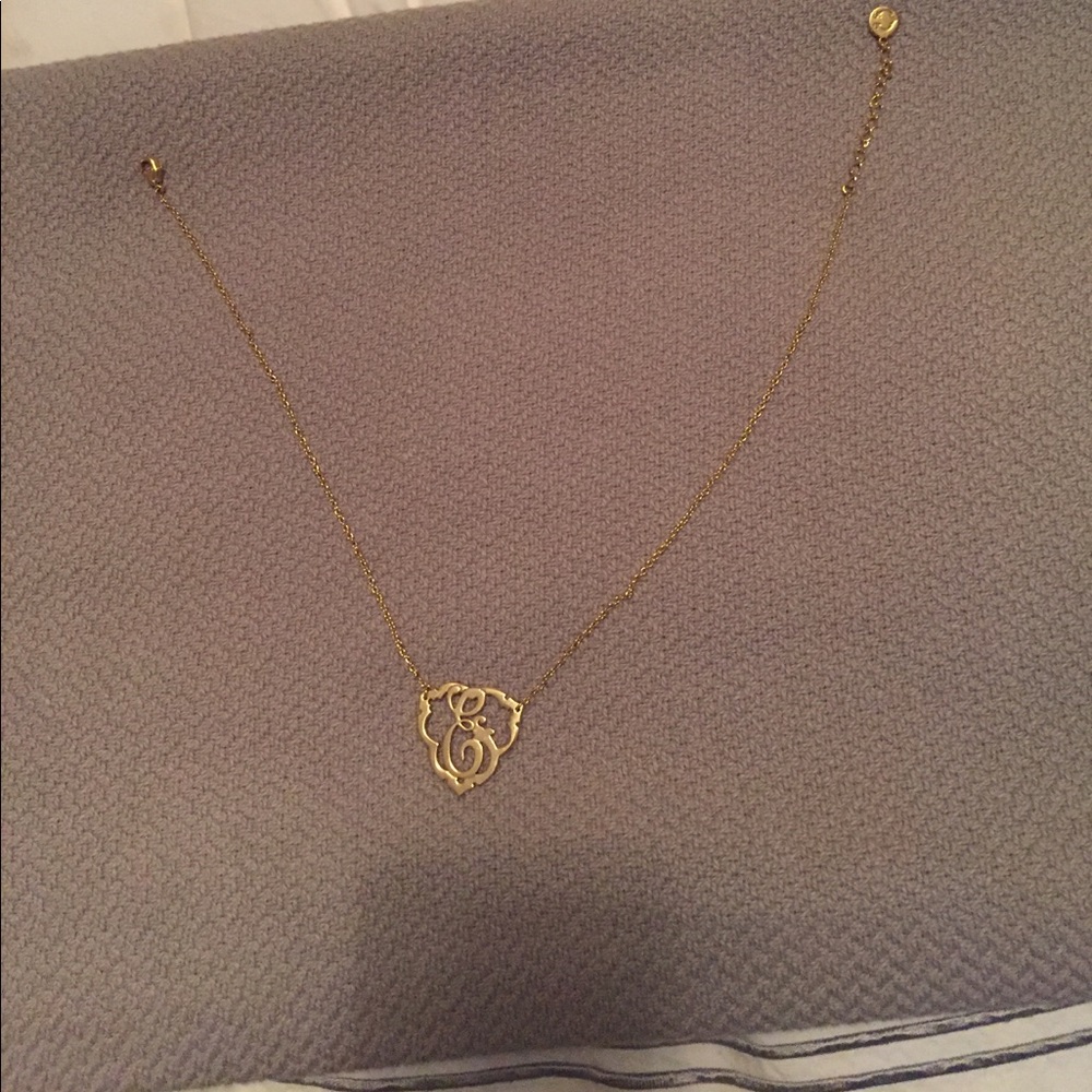 C Wonder Gold initial C necklace