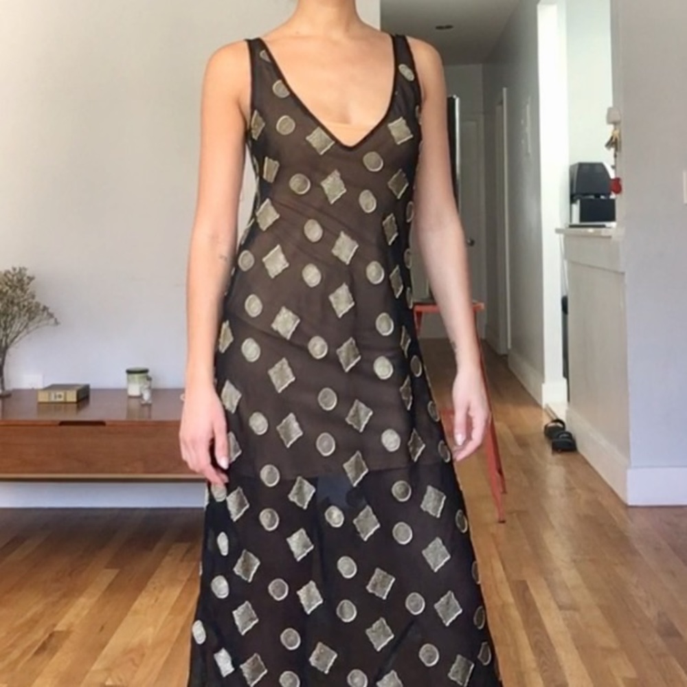Vintage Sheer Maxi Dress