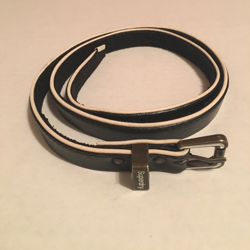 SuperDry Black and White Belt