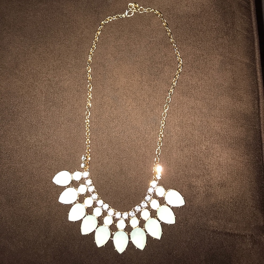 Beautiful light blue gem necklace