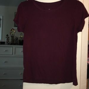 Maroon top