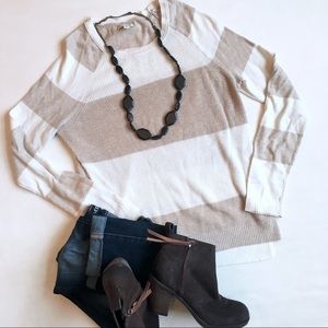 Lightweight Knit Front Sweater