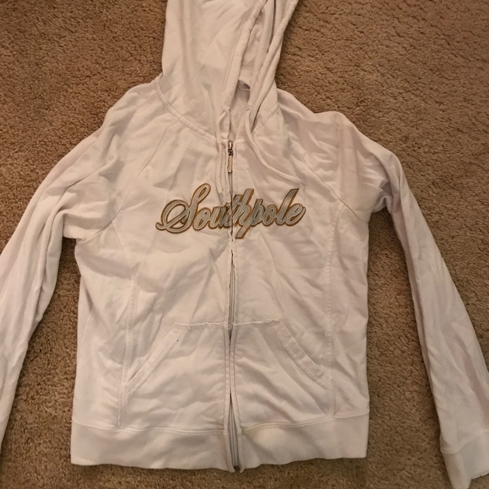 Southpole white hoodie