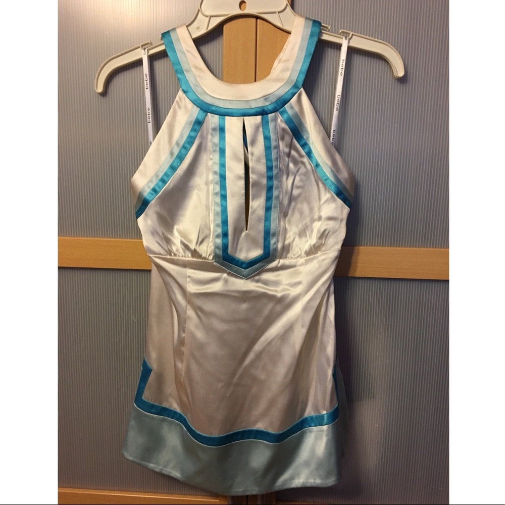 White halter top from Bebe