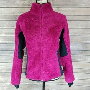 M Pink Fuzzy Columbia Jacket M Pink Fuzzy Columbia Jacket