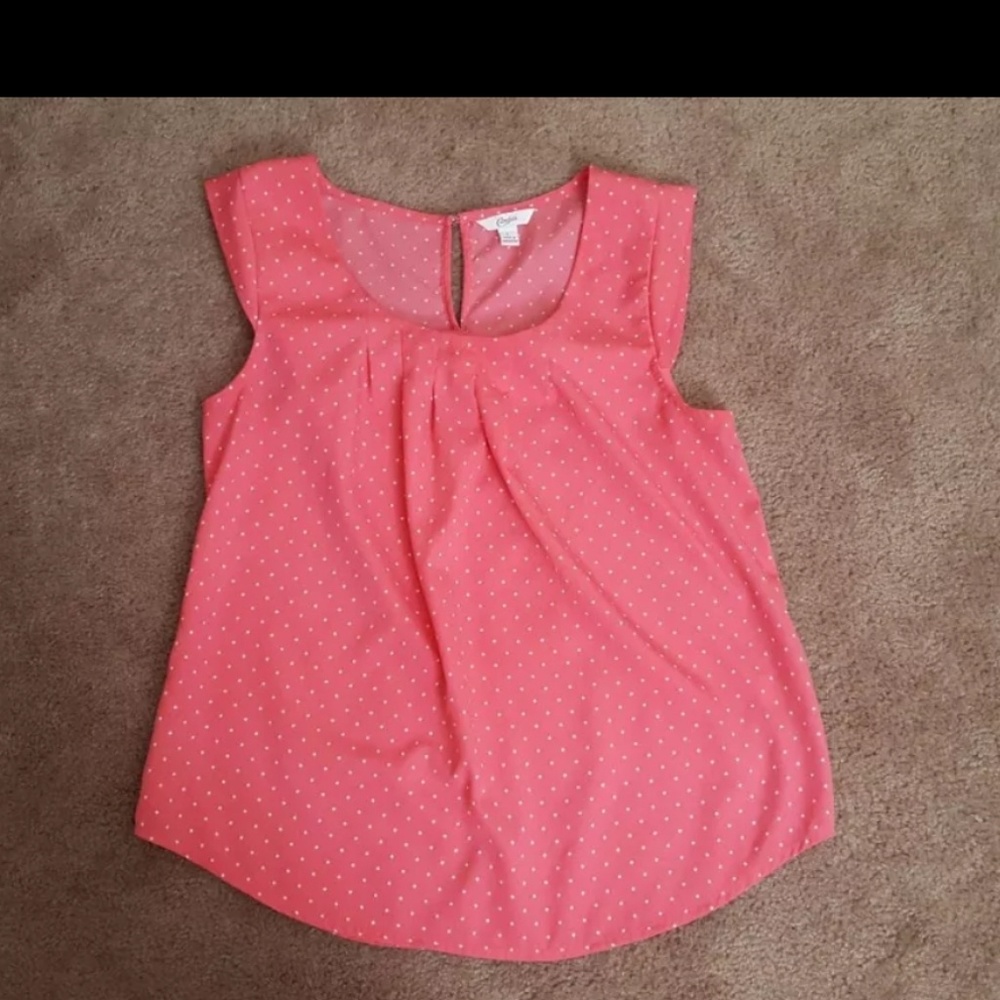 Pink polka dot shirt