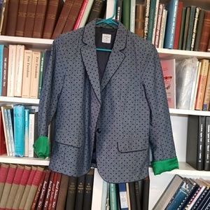 Chambray polka dot blazer Chambray polka dot blazer