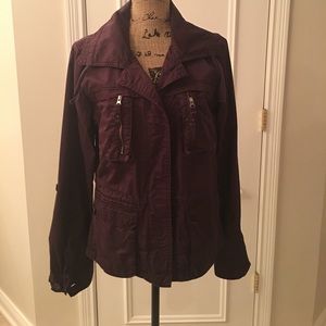 EDDIE BAUER PLUM JACKET 100% COTTON. EDDIE BAUER PLUM JACKET 100% COTTON.