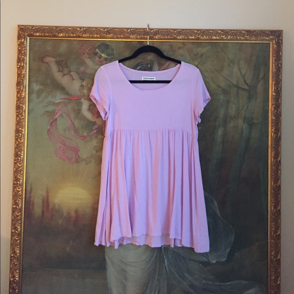 American Apparel lavender babydoll dress