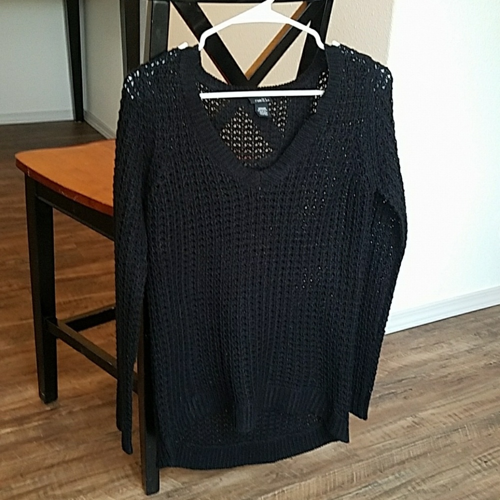 Oversized black sweater