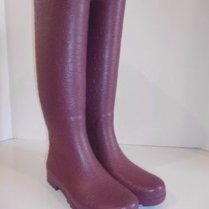 Ugg Australia Wilshire Logo Tall Purple Rain Boots Ugg Australia Wilshire Logo Tall Purple Rain Boots