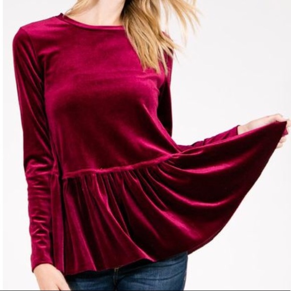 The Velvet Peplum - Picture 3 of 4