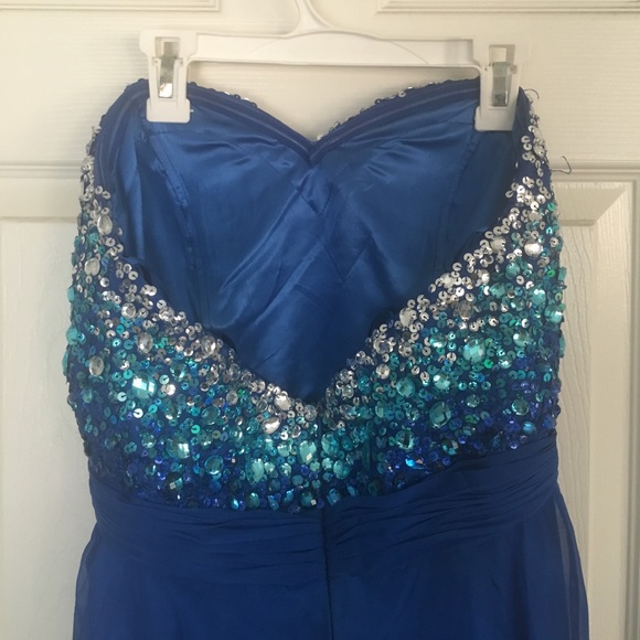 Blue pageant/prom dress - Picture 3 of 3