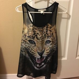Cheetah Racerback Top