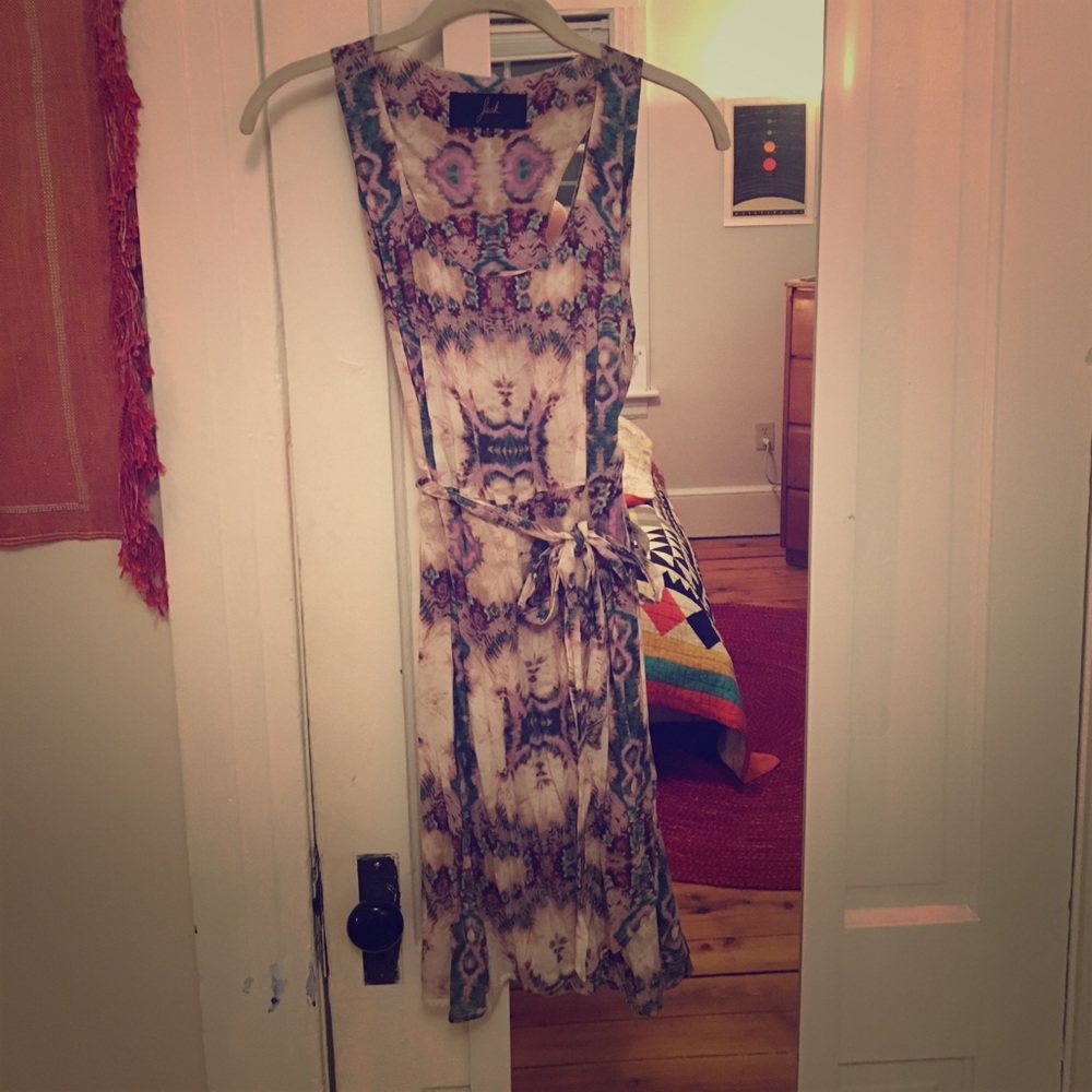 Jack Print Wrap Dress