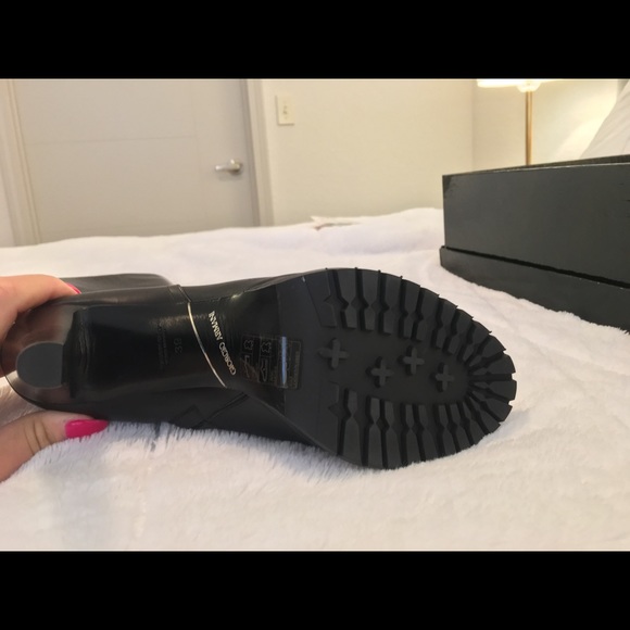 Giorgio Armani black leather healed boots - Picture 8 of 8