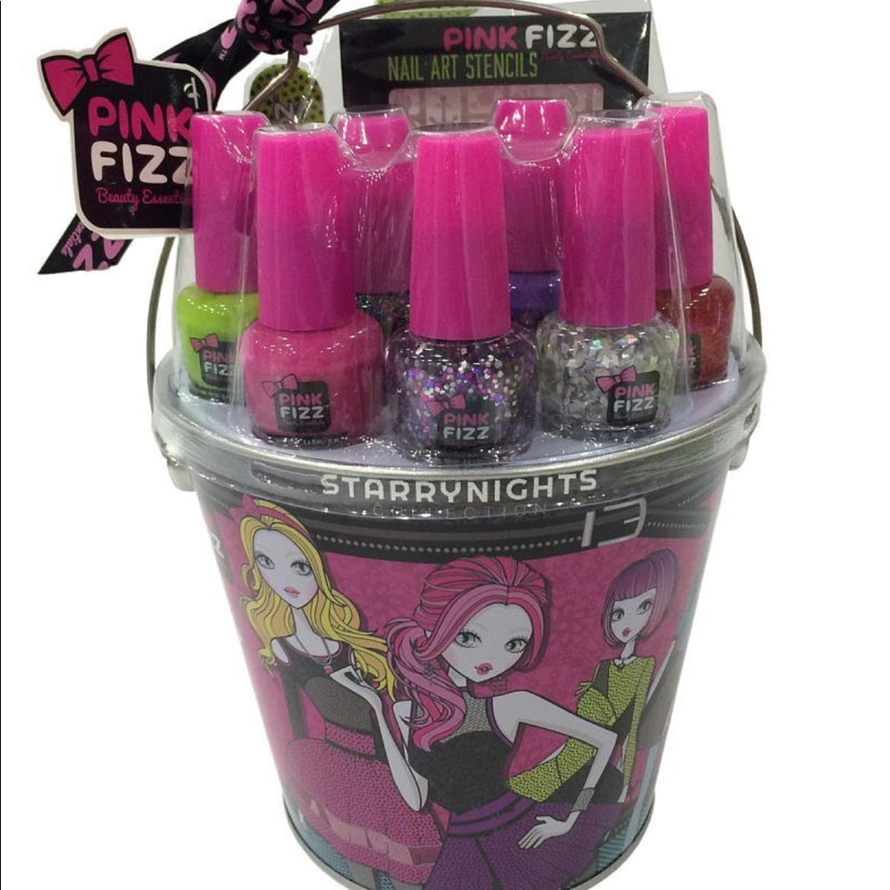 Nail Polish Party Bucket Pink Fizz