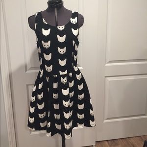 H&M Divided Knit Cat Dress NWOT