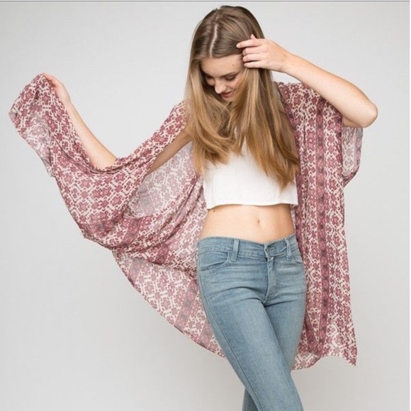 Brandy Melville Tops - Brandy Melville Sheer Kimono