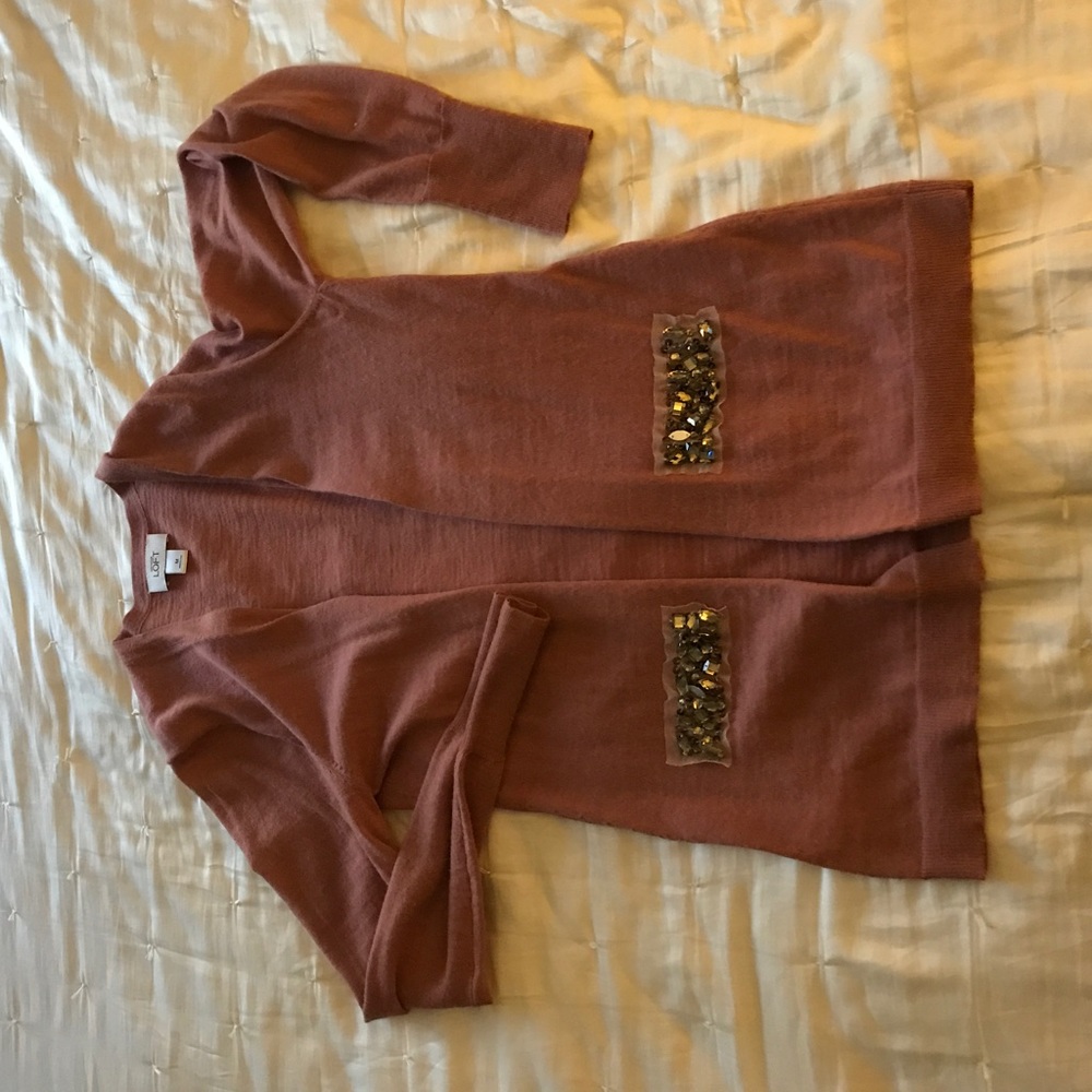 Loft sweater with sparkle detail