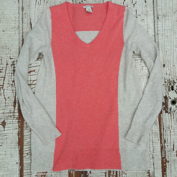 Anthro White + Warren 100% cashmere sweater pink - Picture 1 of 6