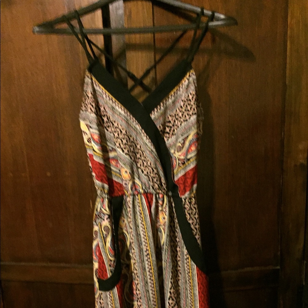 Multi colored sundress with pockets