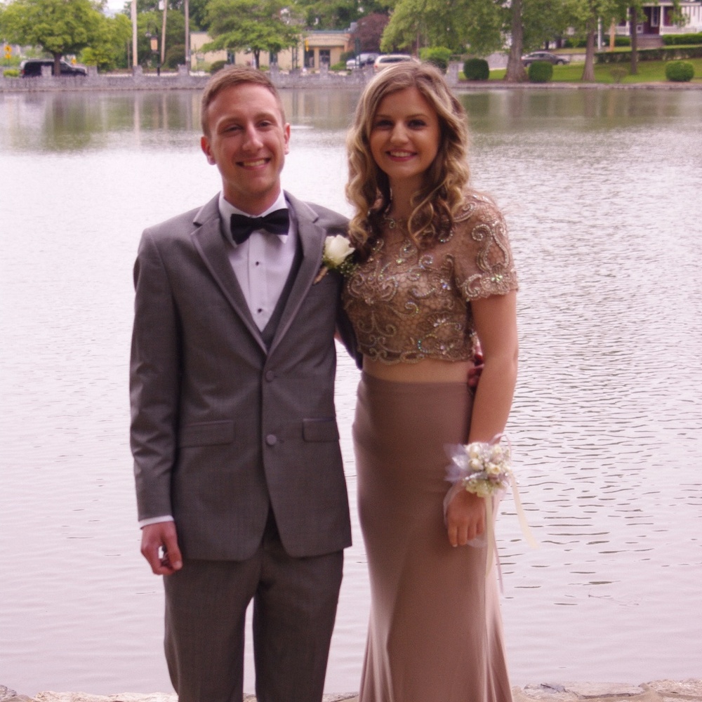 Beautiful Champagne Prom Dress