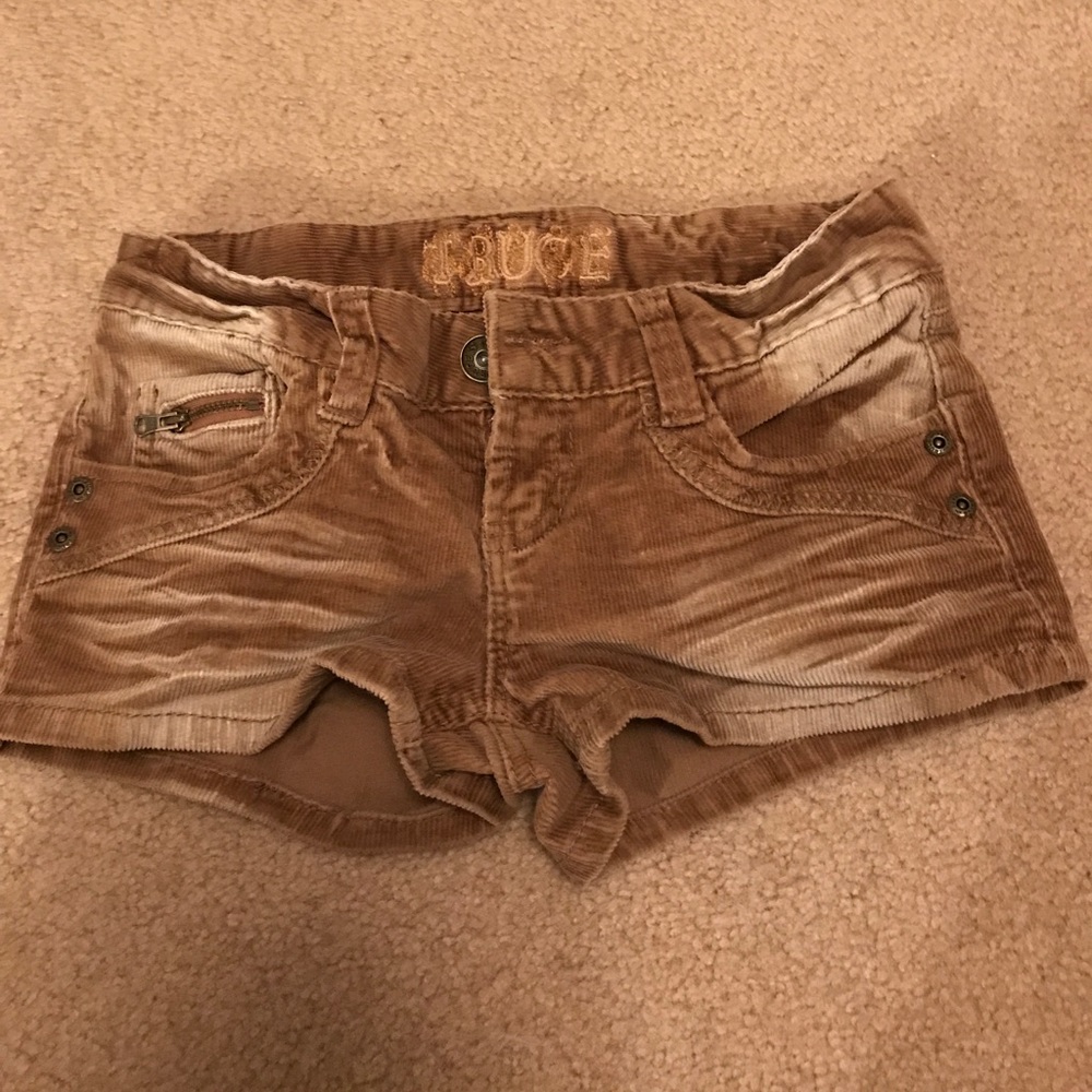 Truce Brown Corduroy Shorts