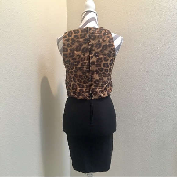 Cheetah print dress with embellished collar - Picture 6 of 6