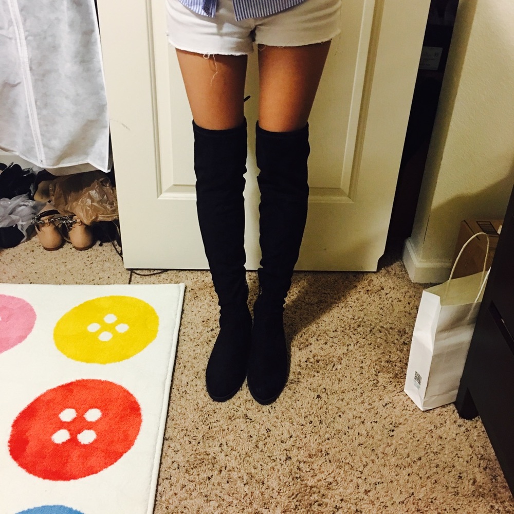 Schutz Suade Over knee high boots US 8