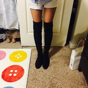 Schutz Suade Over knee high boots US 8