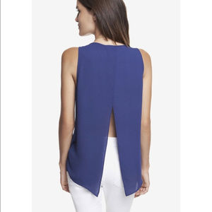 Express Navy Split Back Tank Express Navy Split Back Tank