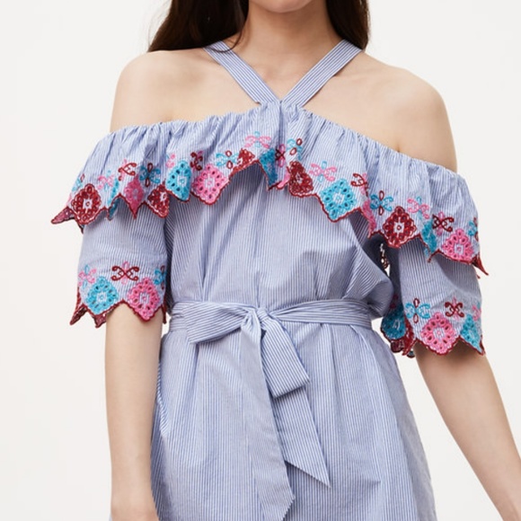 NWT LOFT | Cold Shoulder Dress - Picture 2 of 8