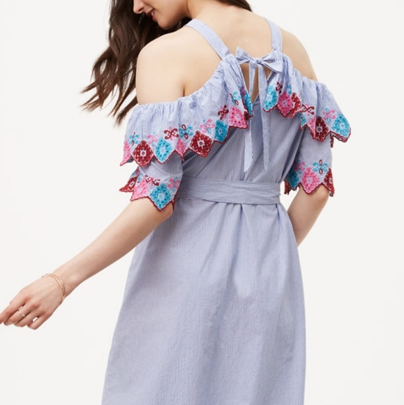 NWT LOFT | Cold Shoulder Dress - Picture 3 of 8