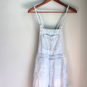 Bershka Light Wash Denim Romper in size (Small)
