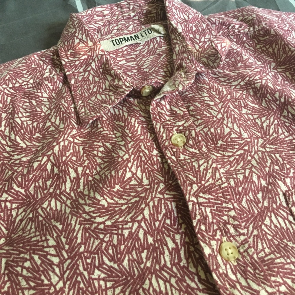 TOPMAN Pattered Button Down