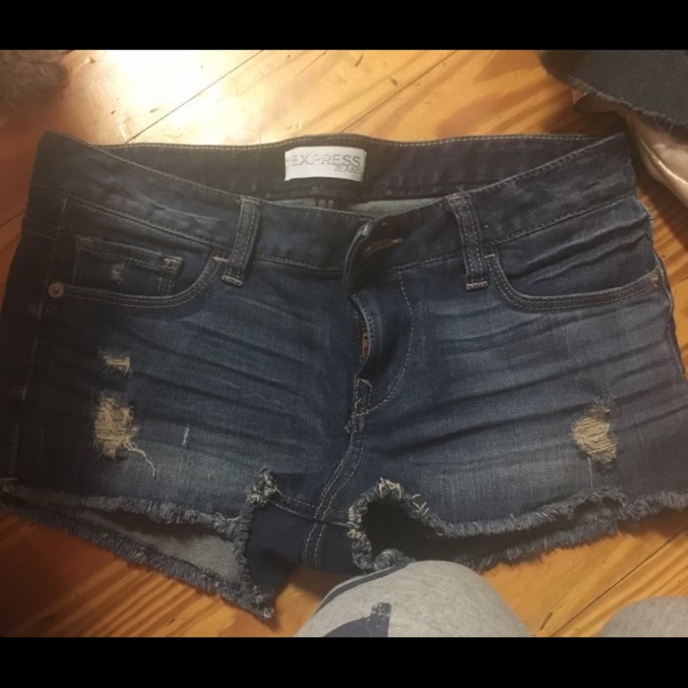 Express jean shorts