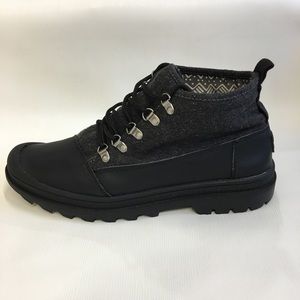 Toms Cordova gray & black wool leather size11