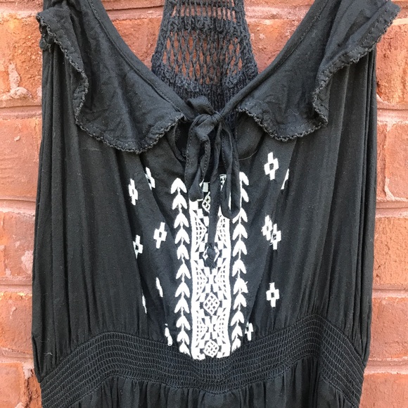 American Eagle Outfitters Black Racer Back Dress - Picture 2 of 5