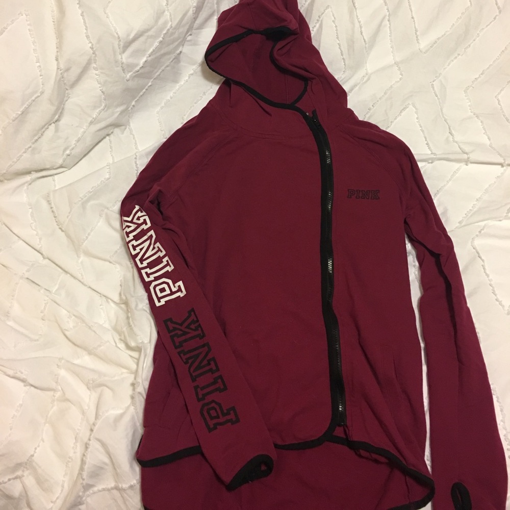 Pink zip-up jacket